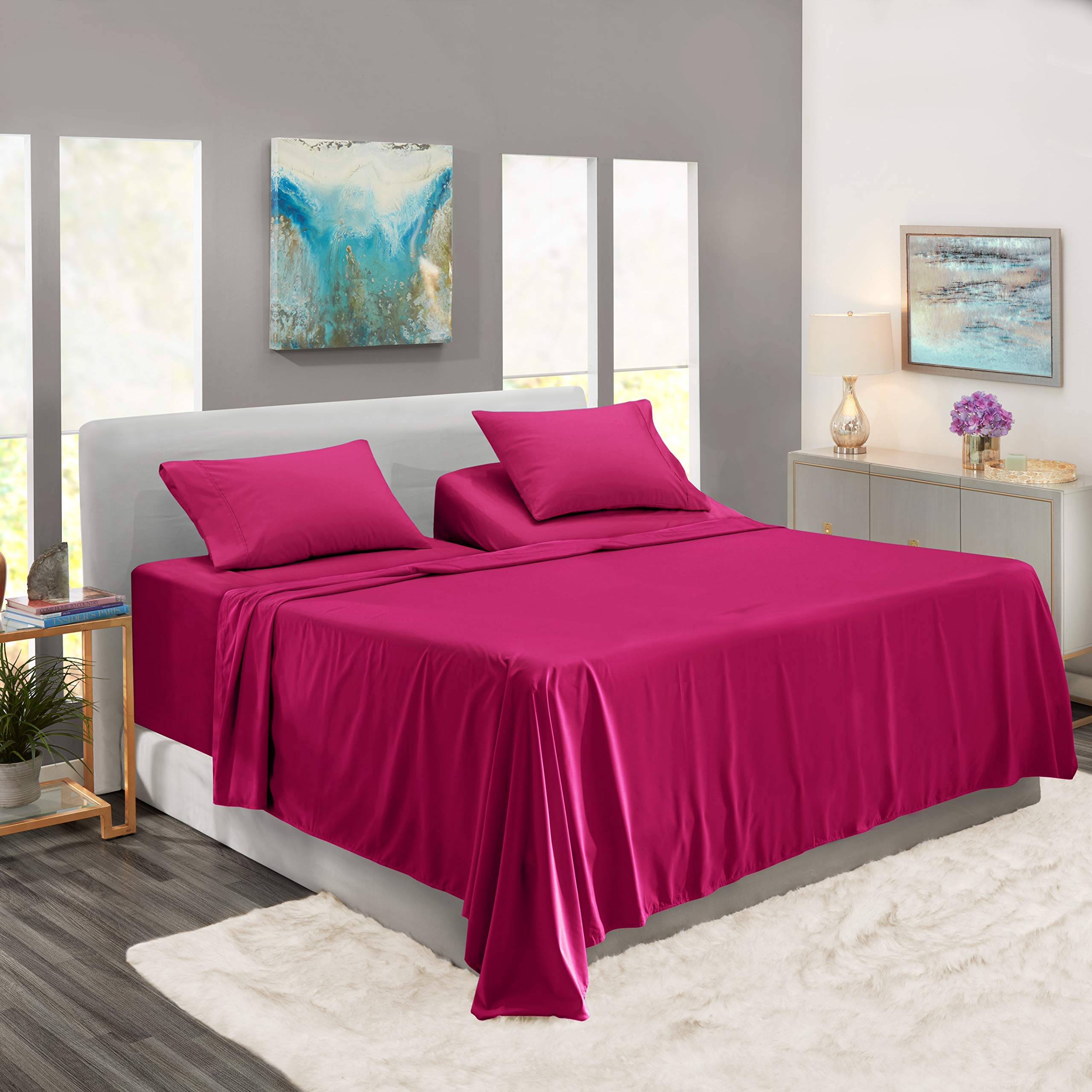 Hormesis EstheeMat ST-240 ピンク Amazon.com: 5 Piece Split King Sheet Sets for Adjustable Bed